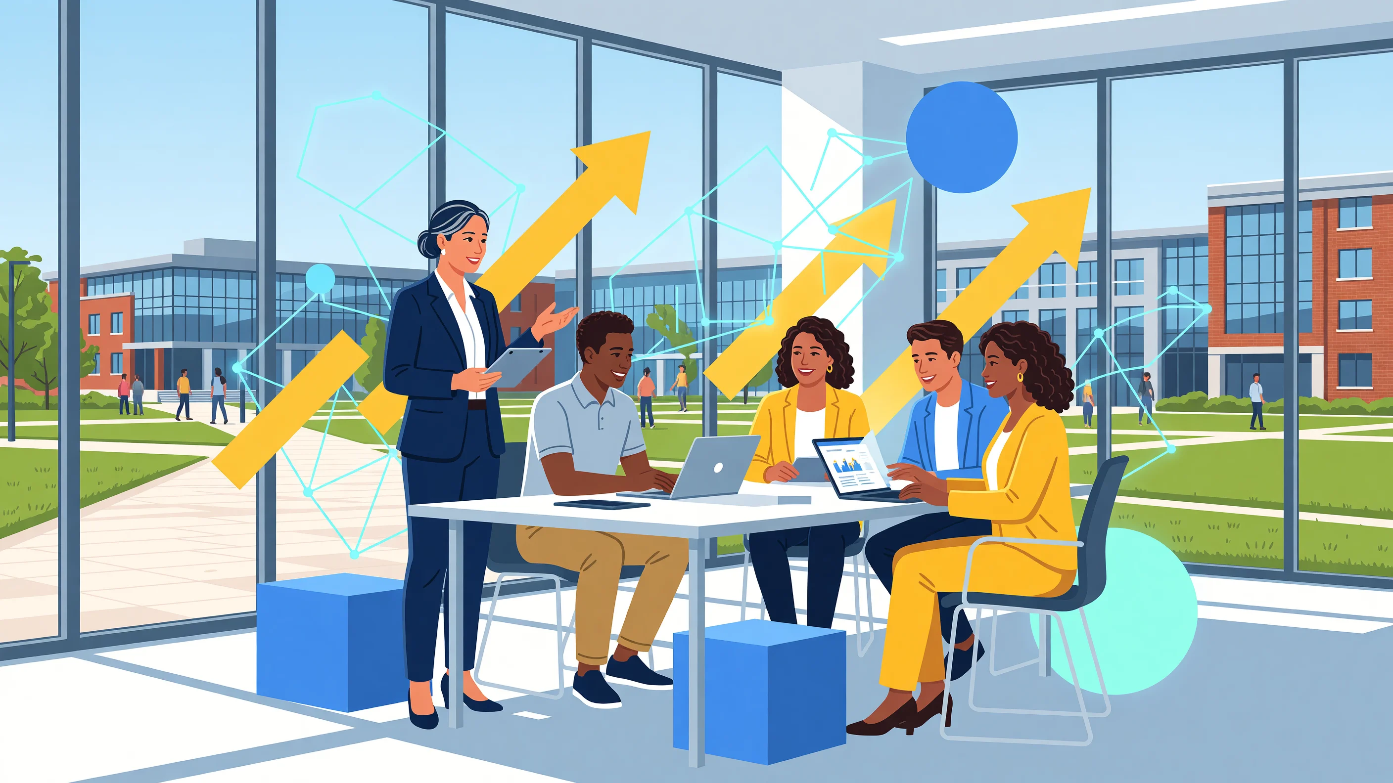 Bien-être au travail à l'université : ce que l'analyse du leadership et du sentiment d'efficacité personnelle nous apprend