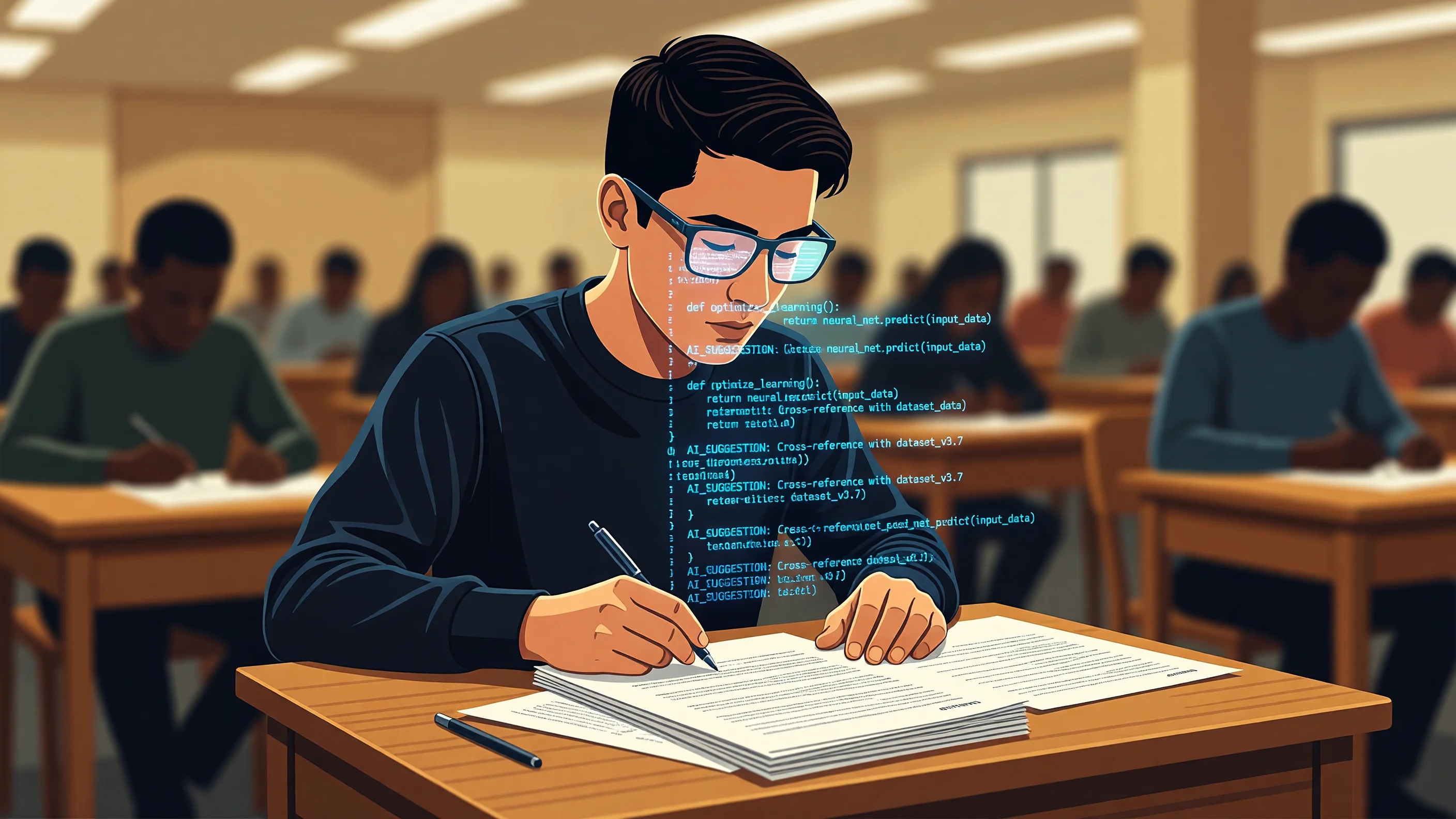 L'illusion du retour au papier : face à l'IA embarquée, l'impossible surveillance des examens universitaires