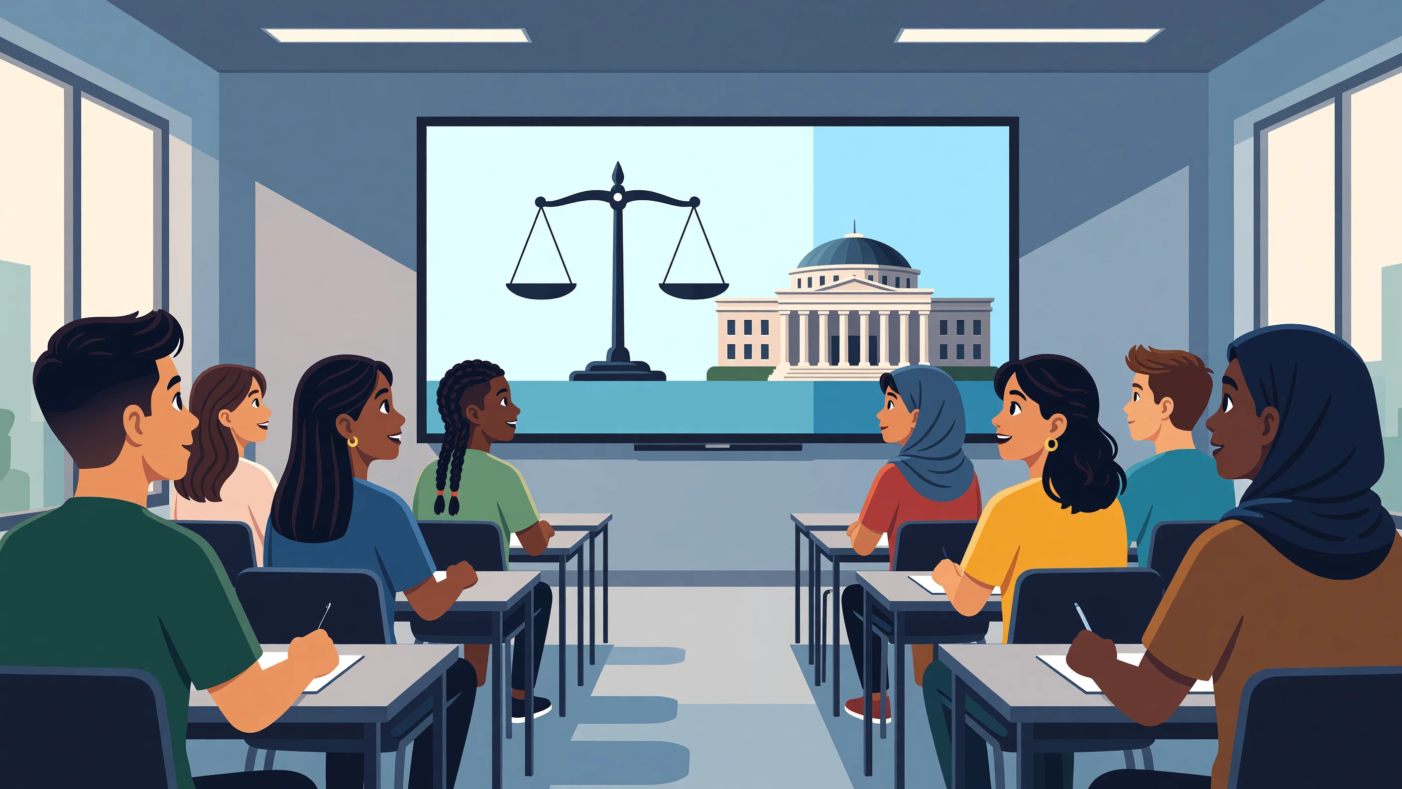 L'État de droit sur les bancs de l'école : l'Angleterre et le pays de Galles généralisent des ressources clés en main