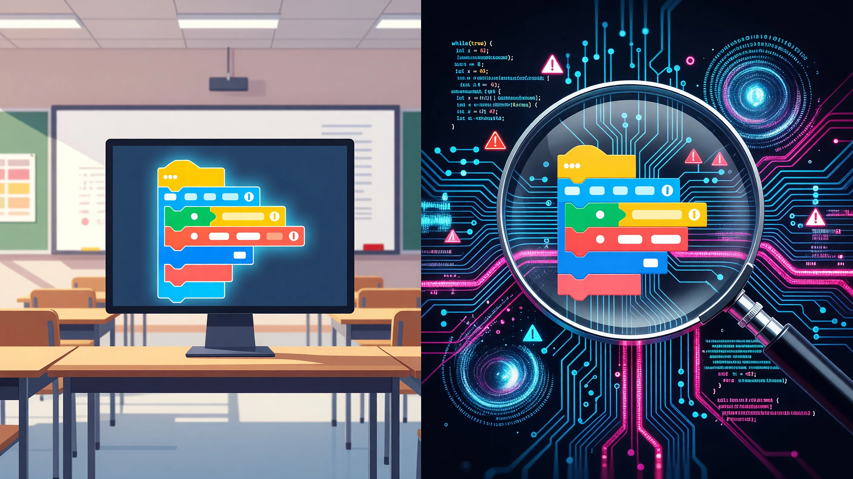 Scratch en classe : pourquoi le code visible peut masquer des contenus inappropriés