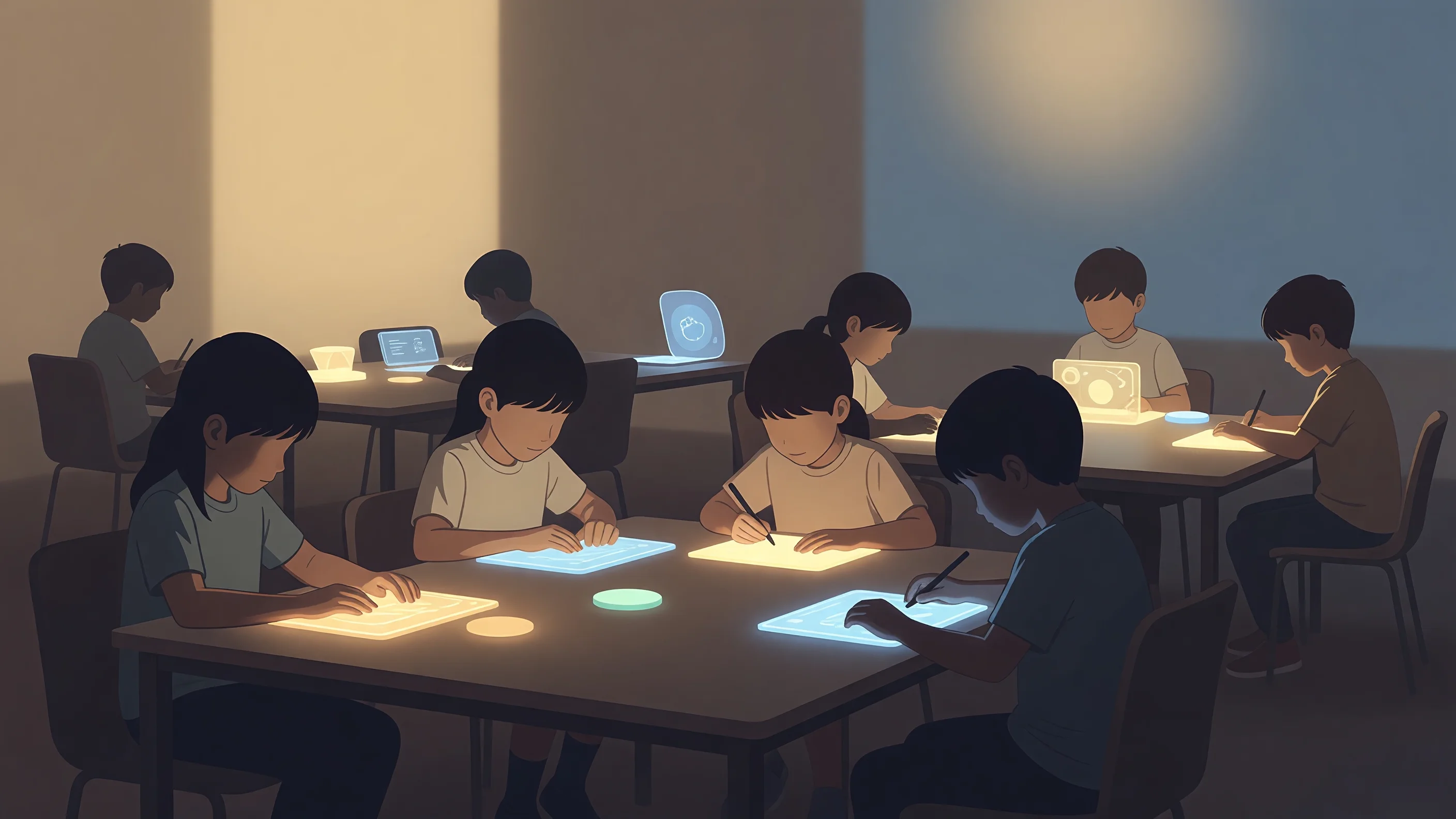 Enseigner dans l'obscurité : quand la lumière noire et le design sensoriel réinventent l'attention en classe