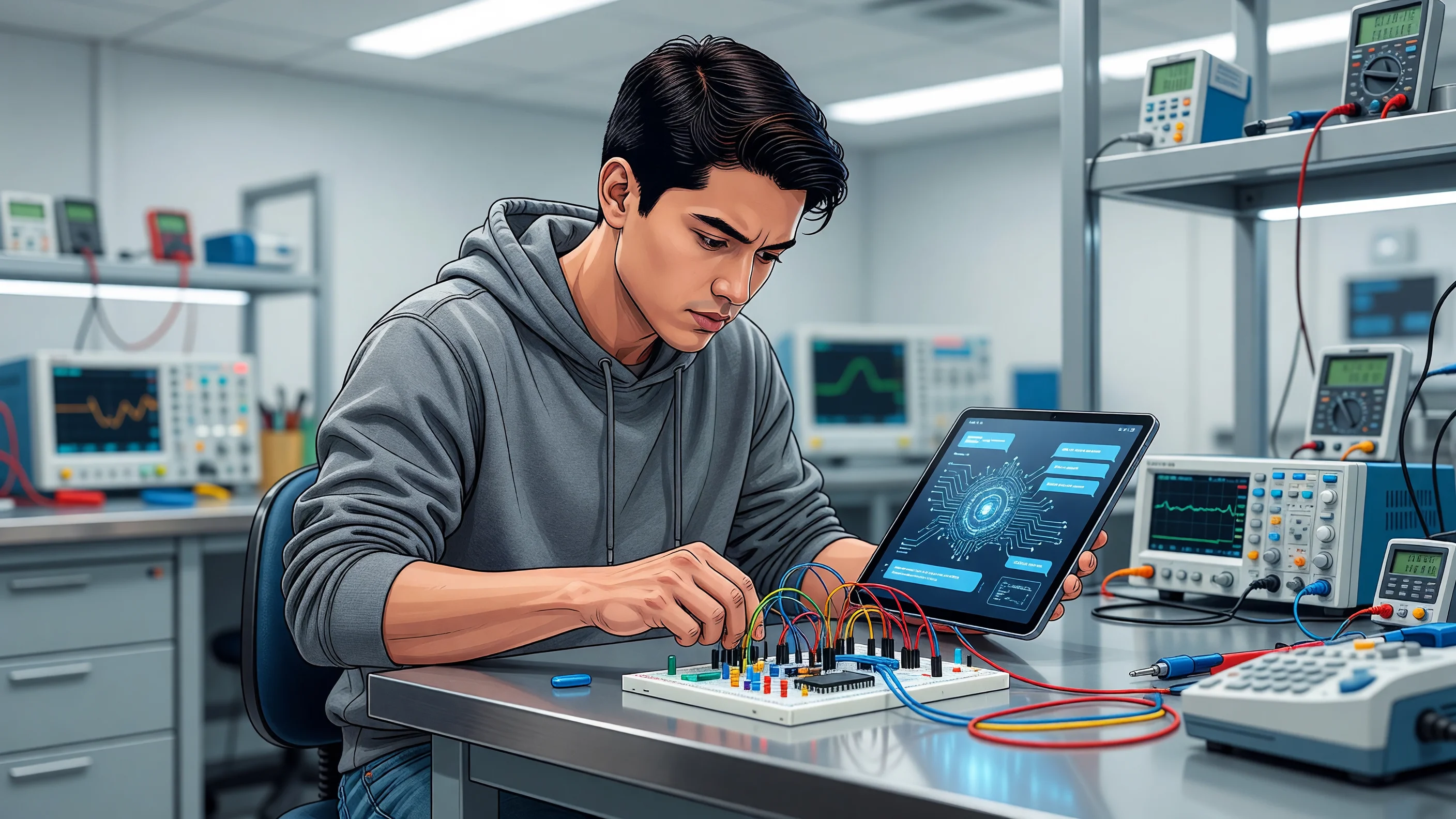 Le « chat debugging » en laboratoire d’électronique : révolution pédagogique ou mirage technologique ?