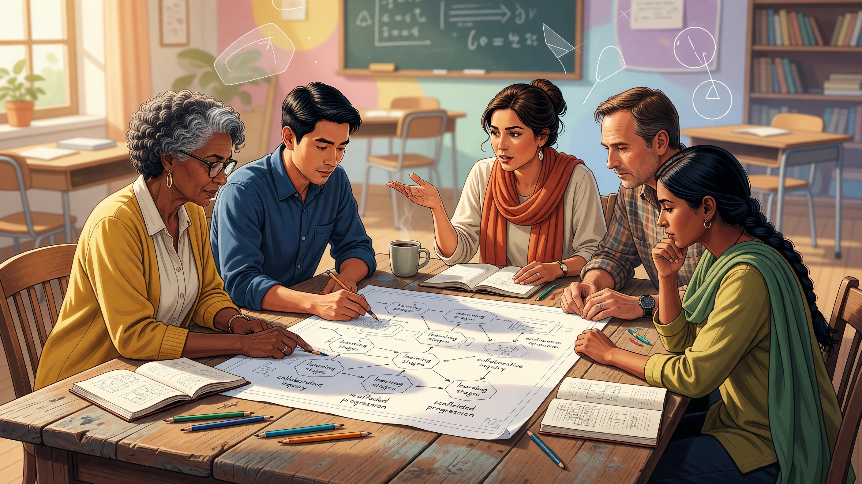 Du poster mural aux pratiques de classe : comment faire vivre un modèle pédagogique commun ?